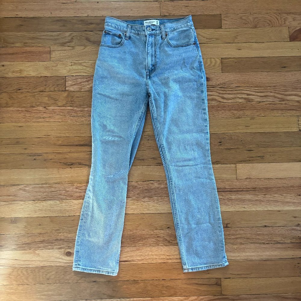 Abercrombie & Fitch High Rise Women Jeans - Light Blue